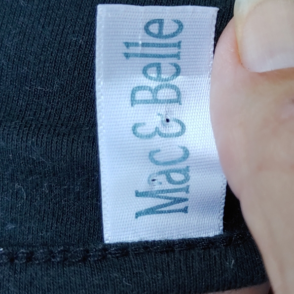 Ladies embroidered Merrytini Christmas t-shirt, Mac & Belle sz M, black - Picture 6 of 8